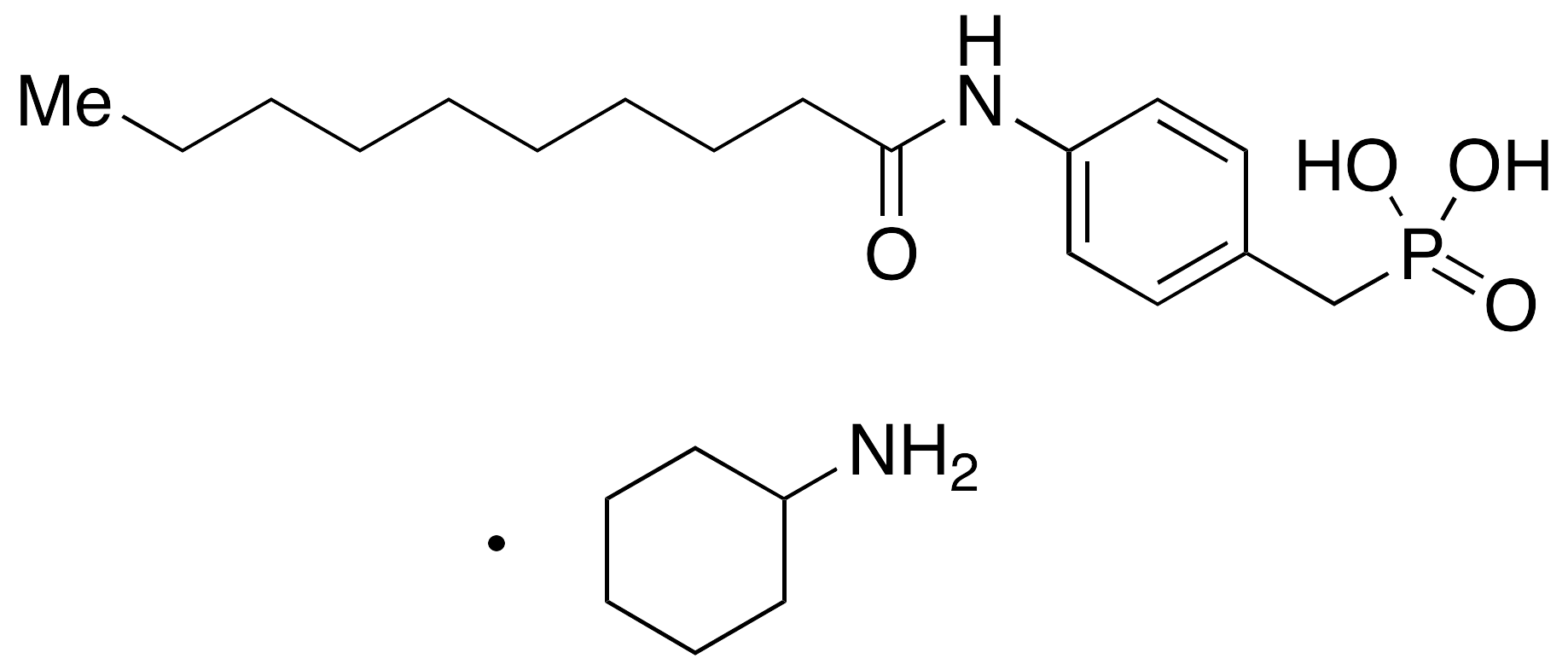 P-[[4-[(1-Oxodecyl)amino]phenyl]methyl]phosphonic Acid Cyclohexylamine Salt