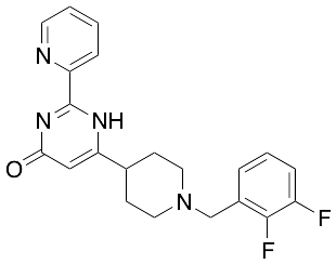 6-​[1-​[(2,​3-​Difluorophenyl)​methyl]​-​4-​piperidinyl]​-​2-​(2-​pyridinyl)​-4(3H)​-​pyrimidinone