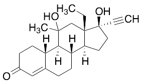13-Ethyl-11, 17-Dihydroxy-17alpha-ethinyl-11-methyl-gon-4-en-3-one