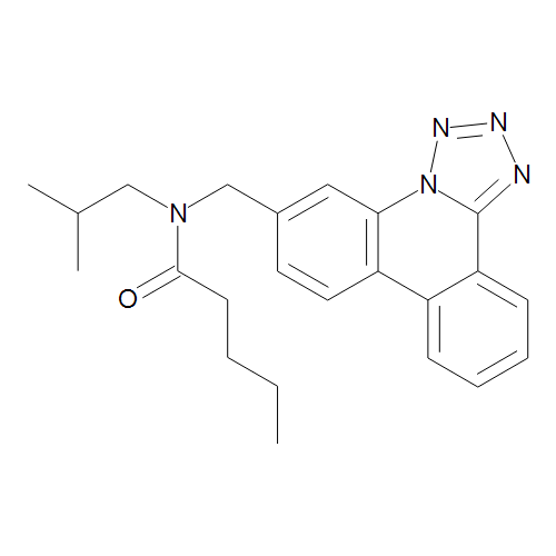 N-(Tetrazolo[1,5-f]phenanthridin-6-ylmethyl) N-(2-methylpropyl)pentanamide