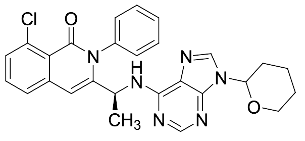 8-Chloro-2-phenyl-3-((1S)-1-((9-(tetrahydro-2H-pyran-2-yl)-9H-purin-6-yl)amino)ethyl)isoquinolin-1(2H)-one