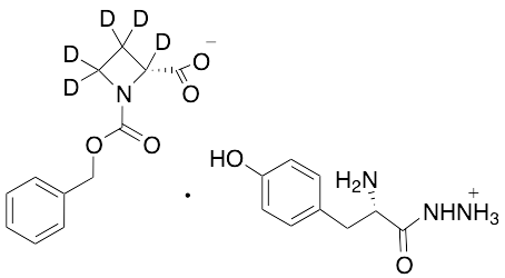 1-Benzyl D-1,2-azetidinedicarboxylate-d5 with L-Hydrazide Tyrosine