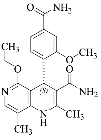 (S)-4-(4-Carbamoyl-2-methoxyphenyl)-5-ethoxy-2,8-dimethyl-1,4-dihydro-1,6-naphthyridine-3-carboxamide