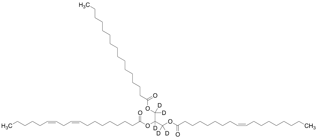(9Z,12Z)-9,12-Octadecadienoic Acid 1-[[(1-Oxohexadecyl)oxy]methyl]-2-[[(9Z)-1-oxo-9-octadecenyl]oxy]ethyl Ester-D5