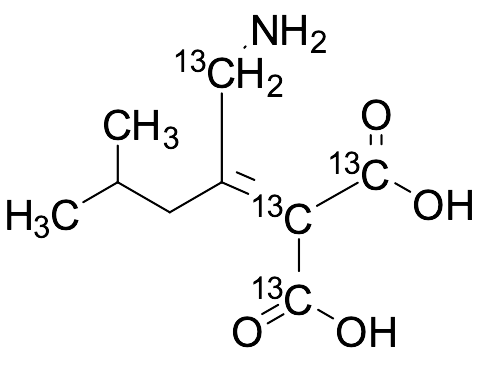 2-(1-Amino-4-methylpentan-2-ylidene)malonic Acid-13C4