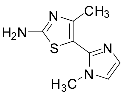4-Methyl-5-(1-methyl-1H-imidazol-2-yl)-2,3-dihydro-1,3-thiazol-2-imine