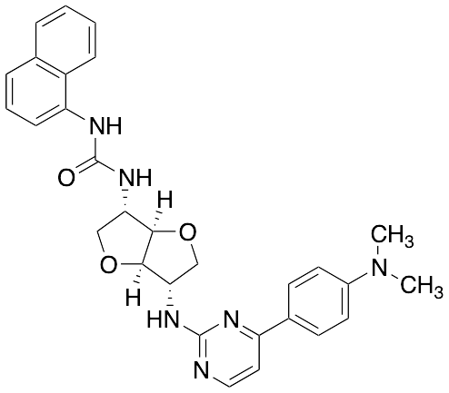 1-[(3S,3AR,6S,6aR)-3-[[4-(4-Dimethylaminophenyl)pyrimidin-2-yl]amino]-2,3,3a,5,6,6a-hexahydrofuro[2,3-d]furan-6-yl]-3-naphthalen-1-ylurea