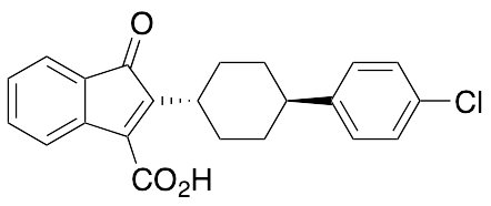 2-((1R,4R)-4-(4-Chlorophenyl)cyclohexyl)-1-oxo-1H-indene-3-carboxylic Acid