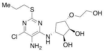 (1S,2S,3R,5S)-3-(5-Amino-6-chloro-2-(propylthio)pyrimidin-4-ylamino)-5-(2-hydroxyethoxy)cyclopentane-1,2-diol