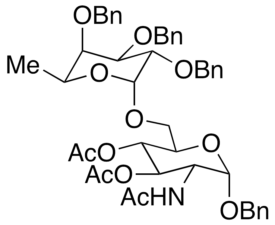 Benzyl 2-Acetamido-3,4-di-O-acetyl-2-deoxy-6-O-(tri-O-benzyl-L-fucopyranosyl)-Alpha-D-glucopyranoside (4:1 Alpha/Beta mixture)
