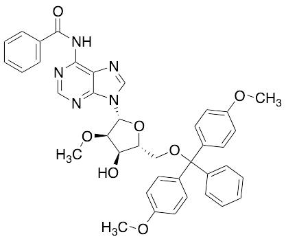 N-(9-((2R,3R,4R,5R)-5-((Bis(4-methoxyphenyl)(phenyl)methoxy)methyl)-4-hydroxy-3-methoxytetrahydrofuran-2-yl)-9H-purin-6-yl)benzamide
