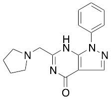 1-Phenyl-6-(pyrrolidin-1-ylmethyl)-1H-pyrazolo[3,4-d]pyrimidin-4(7H)-one