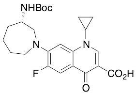 (S)-7-(3-((tert-Butoxycarbonyl)amino)azepan-1-yl)-1-cyclopropyl-6-fluoro-4-oxo-1,4-dihydroquinoline-3-carboxylic Acid