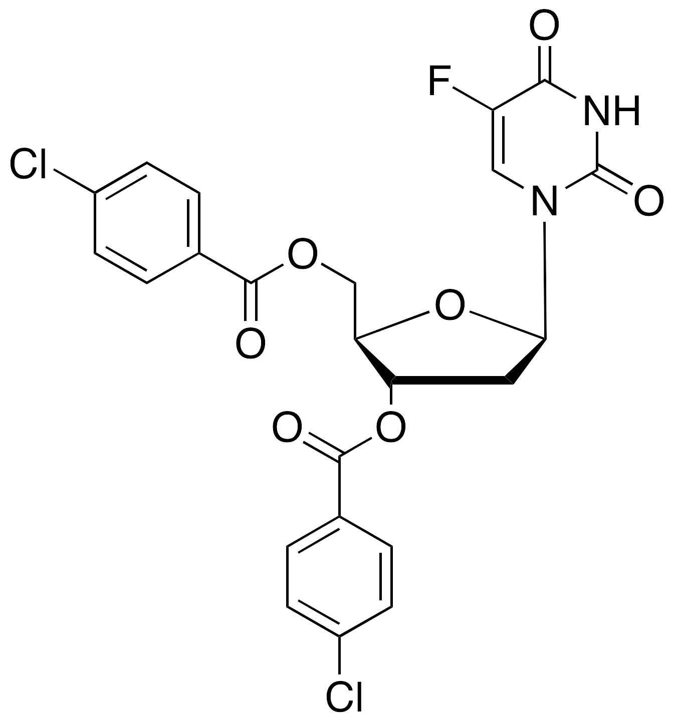 3,5-Di-O-p-chlorobenzoyl Floxuridine
