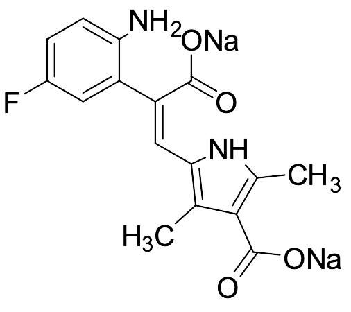Sodium (Z)-5-(2-(2-Amino-5-fluorophenyl)-2-carboxylatovinyl)-2,4-dimethyl-1H-pyrrole-3-carboxylate