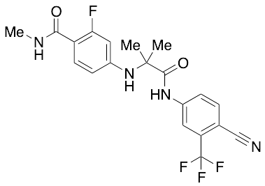 4-[[2-[[4-Cyano-3-(trifluoromethyl)phenyl]amino]-1,1-dimethyl-2-oxoethyl]amino]-2-fluoro-N-methyl-benzamide