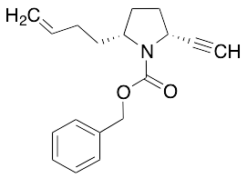 (2R,5R)-Benzyl 2-(But-3-en-1-yl)-5-ethynylpyrrolidine-1-carboxylate