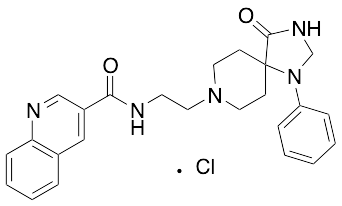 N[2-(4-Oxo-1-phenyl-1,3,8-triazaspiro[4.5]decan-8-yl)ethyl]quinoline-3-carboxamide Chloride