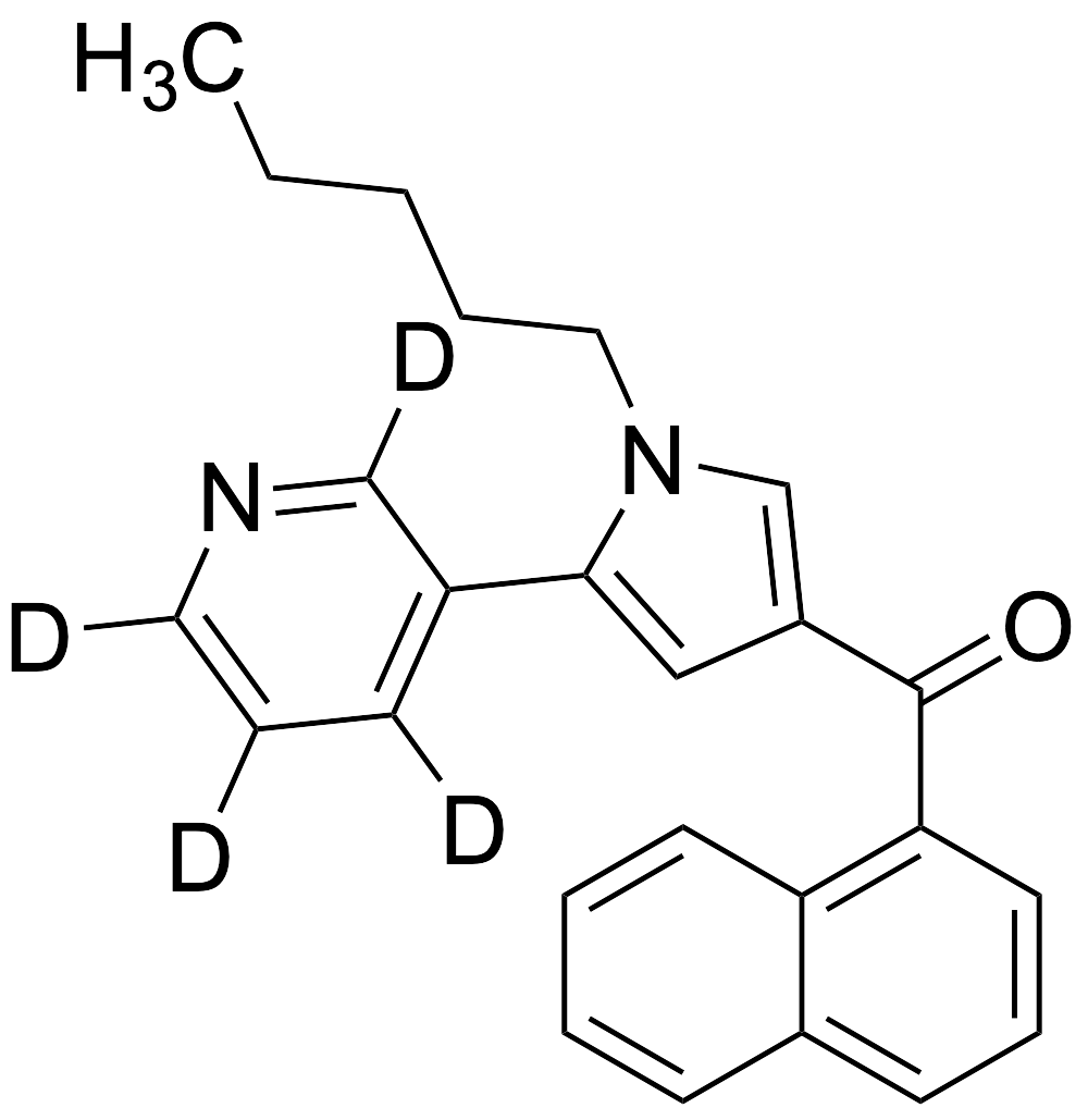 1-Naphthalenyl[1-pentyl-5-(3-pyridinyl)-1H-pyrrol-3-yl]methanone-d4