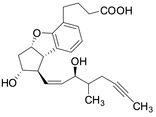 4-((1R,2R,3aS,8bS)-2-Hydroxy-1-((3S,Z)-3-hydroxy-4-methyloct-1-en-6-yn-1-yl)-2,3,3a,8b-tetrahydro-1H-cyclopenta[b]benzofuran-5-yl)butanoic Acid
