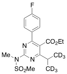 Ethyl 4-(4-Fluorophenyl)-6-isopropyl-2-(N-methylmethylsulfonamido)pyrimidine-5-carboxylate-d6