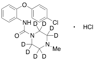 N-[2-(4-Chlorophenoxy)phenyl]-4-methyl-1-piperazinecarboxamide Hydrochloride-d8