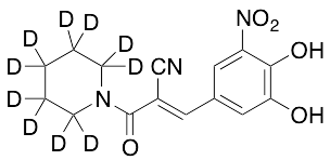 (alphaE)-alpha-[(3,4-Dihydroxy-5-nitrophenyl)methylene]-beta-oxo-1-piperidinepropanenitrile-d10