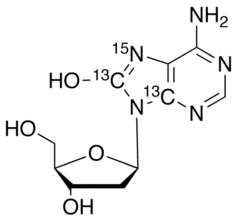 8-Oxo-2'-deoxyadenosine-13C2,15N