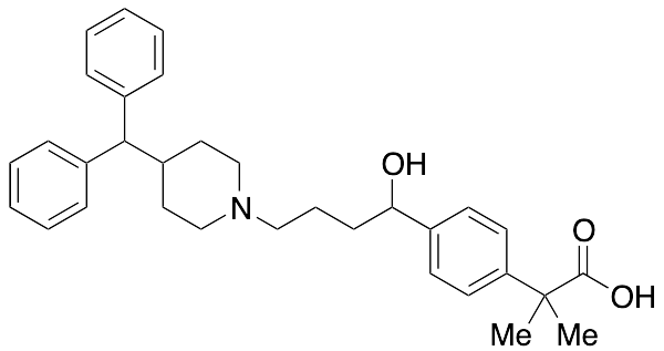 4-[4-[4-(Diphenylmethyl)-1-piperidinyl]-1-hydroxybutyl]-alpha,alpha-dimethylbenzeneacetic Acid