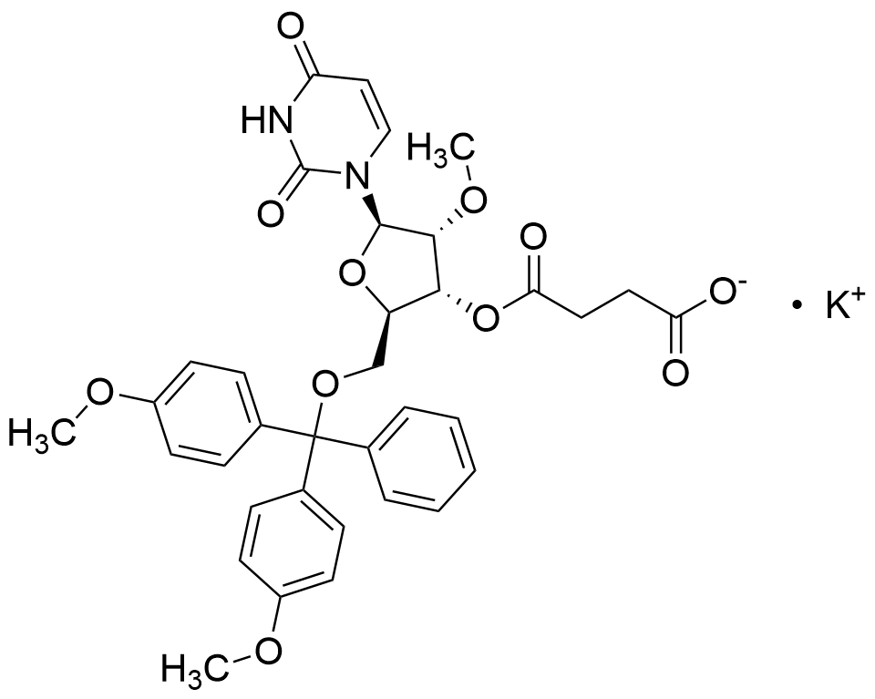 5’-O-(Dimethoxytrityl)-3'-O-hemisuccinate-2’-O-methyluridine Potassium