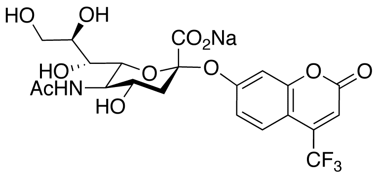 4-Trifluoromethylumbelliferyl-Alpha-D-N-acetylneuraminic Acid Sodium Salt