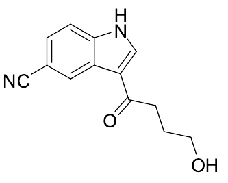 3-(4-Hydroxybutanoyl)-1H-indole-5-carbonitrile