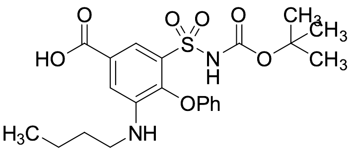 3-(N-(tert-Butoxycarbonyl)sulfamoyl)-5-(butylamino)-4-phenoxybenzoic Acid