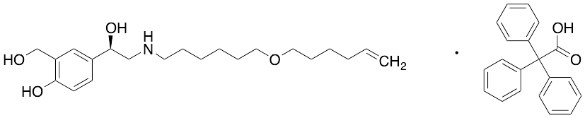 (R)-4-(2-((6-(Hex-5-en-1-yloxy)hexyl)amino)-1-hydroxyethyl)-2-(hydroxymethyl)phenol 2,2,2-Triphenylacetate