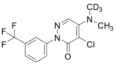4-chloro-5-(methyl(methyl-d3)amino)-2-(3-(trifluoromethyl)phenyl)pyridazin-3(2H)-one
