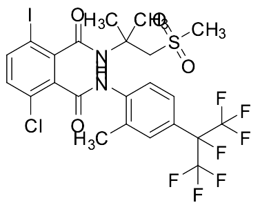 3-Chloro-6-iodo-N1-(2-methyl-1-(methylsulfonyl)propan-2-yl)-N2-(2-methyl-4-(perfluoropropan-2-yl)phenyl)phthalamide