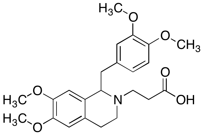 1-[(3,4-Dimethoxyphenyl)methyl]-3,4-dihydro-6,7-dimethoxy-2(1H)-isoquinolinepropanoic Acid