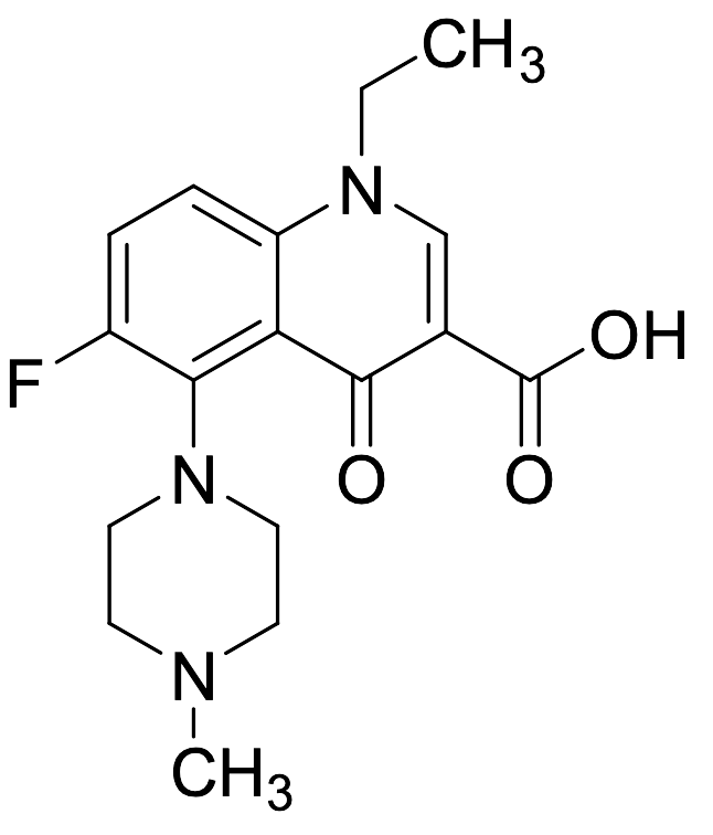1-Ethyl-6-fluoro-5-(4-methylpiperidin-1-yl)-4-oxo-1,4-dihydroquinoline-3-carboxylic Acid