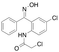 2-Chloro-N-[4-chloro-2-[(hydroxyimino)phenylmethyl]phenyl]acetamide