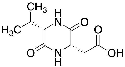 2-((2S,5S)-5-isopropyl-3,6-dioxopiperazin-2-yl)acetic acid