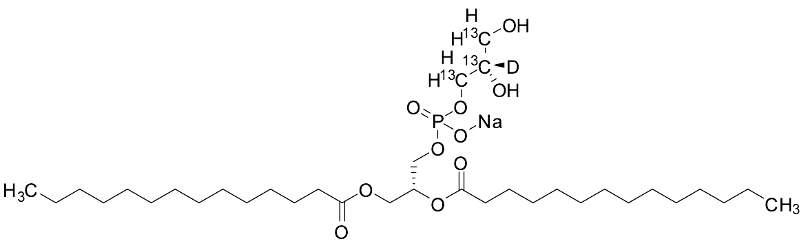 1,2-Dimyristoyl-sn-glycero-3-phospho-sn-glycerol Sodium Salt-13C3