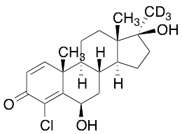 4-Chloro-6beta,17beta-dihydroxy-17alphalpha-methyl-1,4-androstadien-3-one-d3