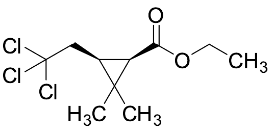 Cis-Ethyl-2,2-dimethyl-3-(2,2,2-trichloroethyl)cyclopropane-1-carboxylate