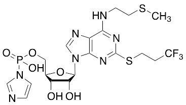 N-​[2-​(methylthio)​ethyl]​-​2-​[(3,​3,​3-​trifluoropropyl)​thio]​-​Adenosine 5'-​(hydrogen P-​1H-​imidazol-​1-​ylphosphonate)