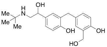 alpha-[[(1,1-Dimethylethyl)amino]methyl]-4-hydroxy-3-[[4-hydroxy-3-(hydroxymethyl)phenyl]methyl]-benzenemethanol