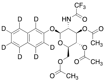 1-(2-Naphthyl) 2-Trifluroacetamido-3,4,6-tri-O-acetyl-2-deoxy-Beta-D-glucopyranoside-d7