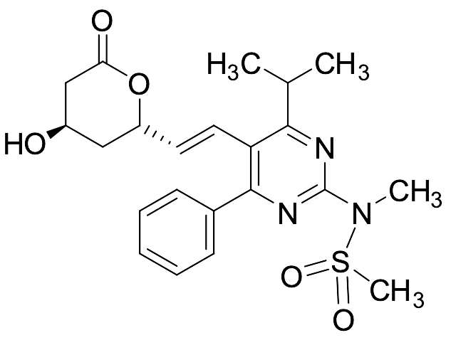 N-(5-((E)-2-((2R,4S)-4-Hydroxy-6-oxotetrahydro-2H-pyran-2-yl)vinyl)-4-isopropyl-6-phenylpyrimidin-2-yl)-N-methylmethanesulfonamide