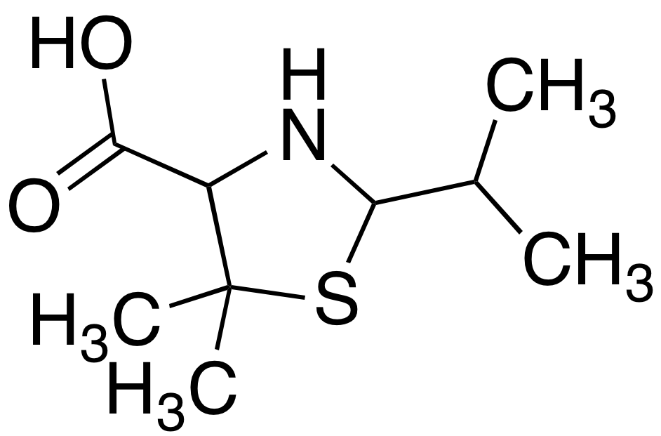5,5-Dimethyl-2-(1-methylethyl)-4-thiazolidinecarboxylic Acid