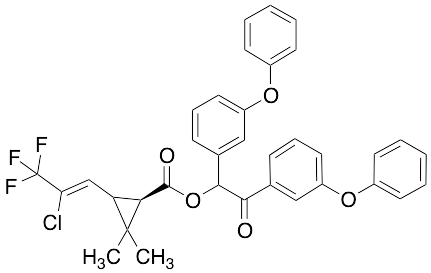 (1R)-2-Oxo-1,2-bis(3-phenoxyphenyl)ethyl 3-((Z)-2-Chloro-3,3,3-trifluoroprop-1-en-1-yl)-2,2-dimethylcyclopropanecarboxylate