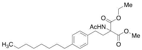 1-Ethyl 3-methyl 2-acetamido-2-(4-octylphenethyl)malonate